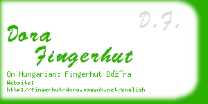 dora fingerhut business card